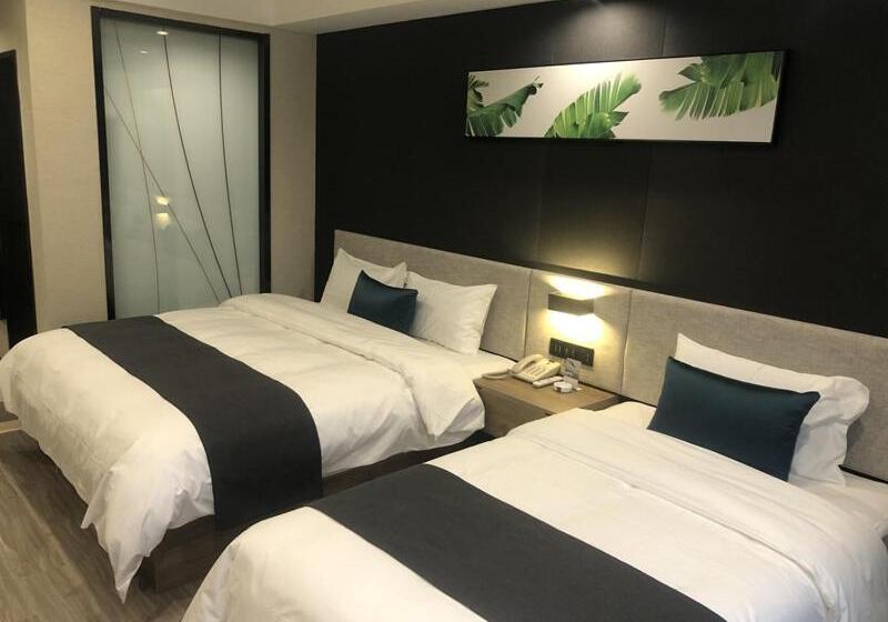 高级家庭房间, Thank Inn Plus Shaoguan Qujiang District Maba