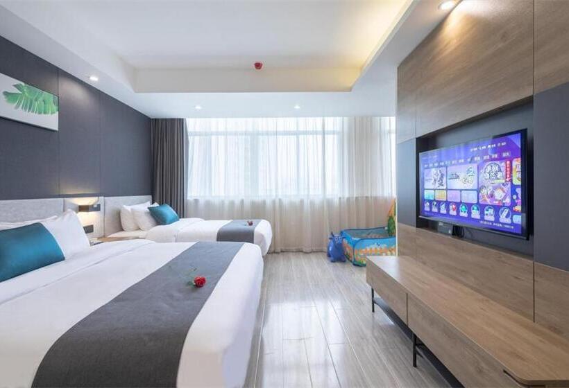 高级家庭房间, Thank Inn Plus Shaoguan Qujiang District Maba