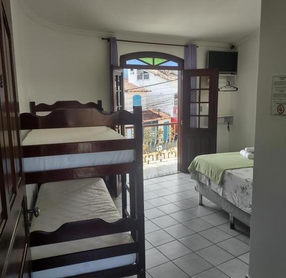 バルコニー付スタンダード4ベッドルーム, Pousada Caravelas Centro De Paraty
