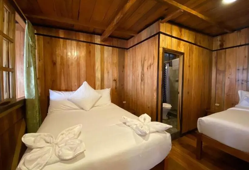 اتاق ساده سه‌ نفره, Guayabo Hostal Mindo