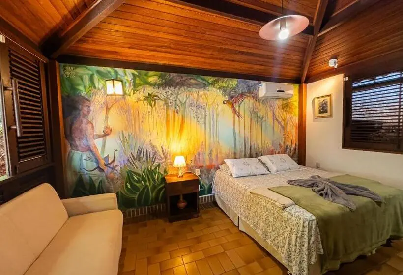 庭の見えるスタンダードトリプルルーム, Casa De Charme Lençóis   Pousada
