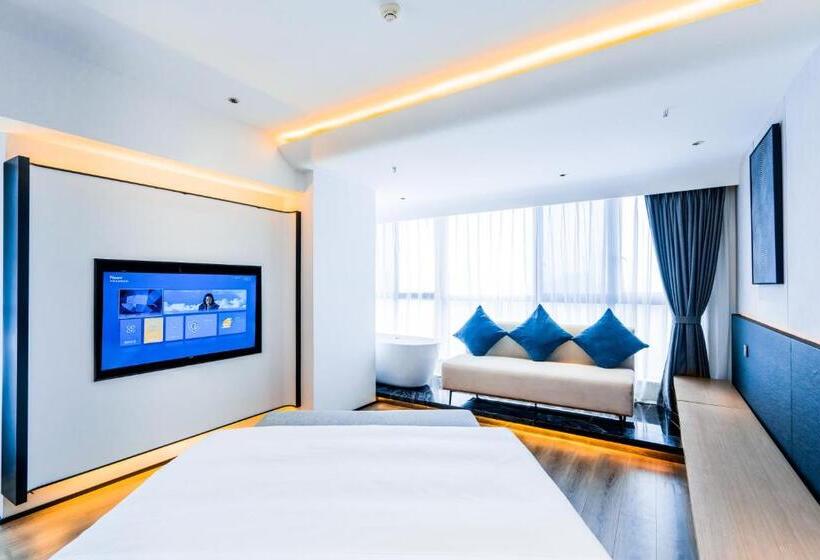 غرفة ديلوكس سرير كينج, Yunmu Hotel Luzhou