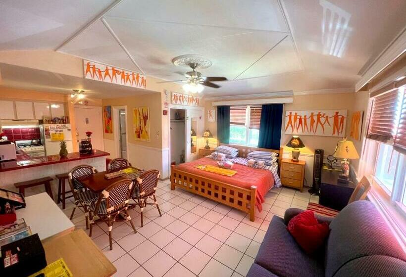 带大床的标准工作室, Villa Sinclair Beach Suites And Spa