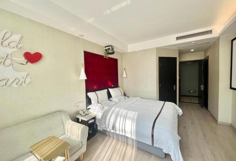 Pokój  Deluxe Łóżko Queen Size, Tianshui Times Hotel Zhangjiagang