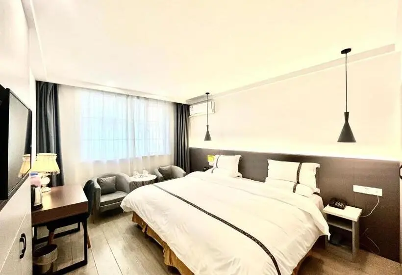 キングサイズベッドのデラックスルーム, Tianshui Times Hotel Zhangjiagang