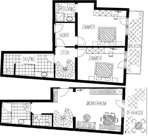 带2个卧室的公寓, Apart Krismer