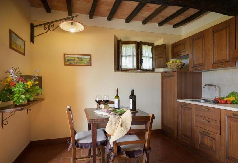 庭の見える1ベッドルームアパートメント, Agriturismo La Fonte