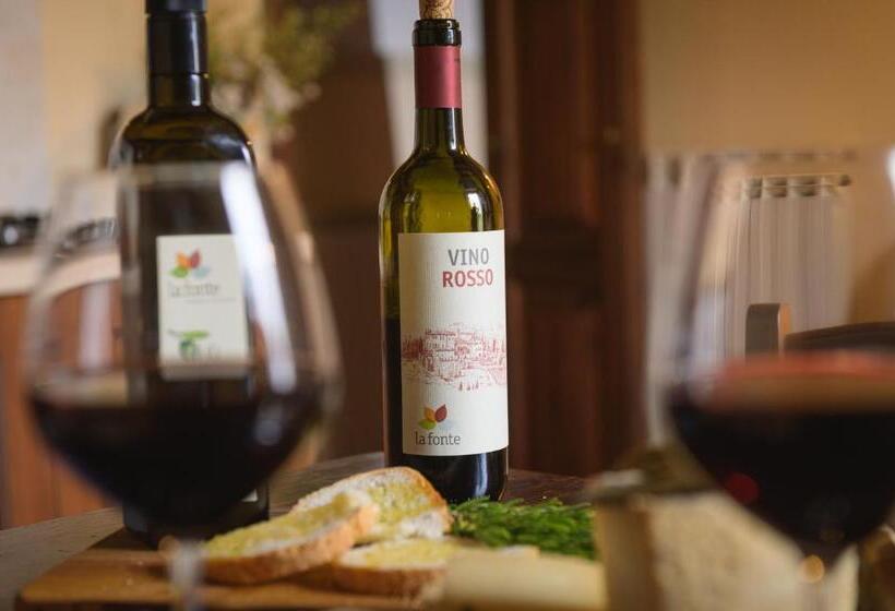 庭の見える1ベッドルームアパートメント, Agriturismo La Fonte