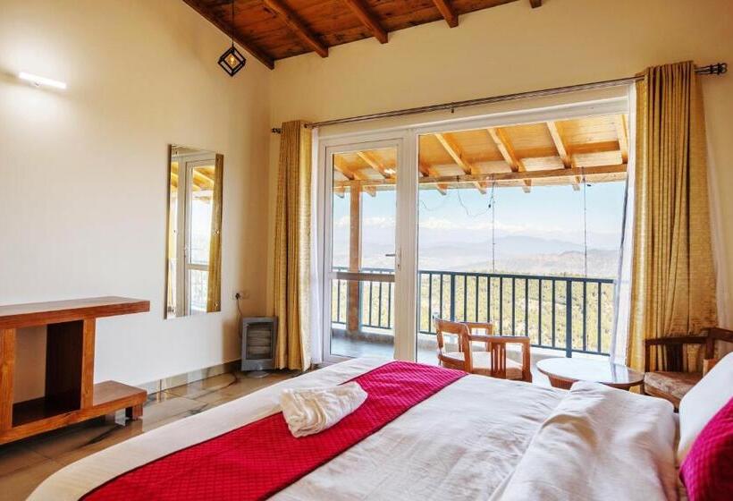 Quarto Estandar Vista Montanha, Shree Parijat Resort At Mukteshwar Hill Station With Himalayan View