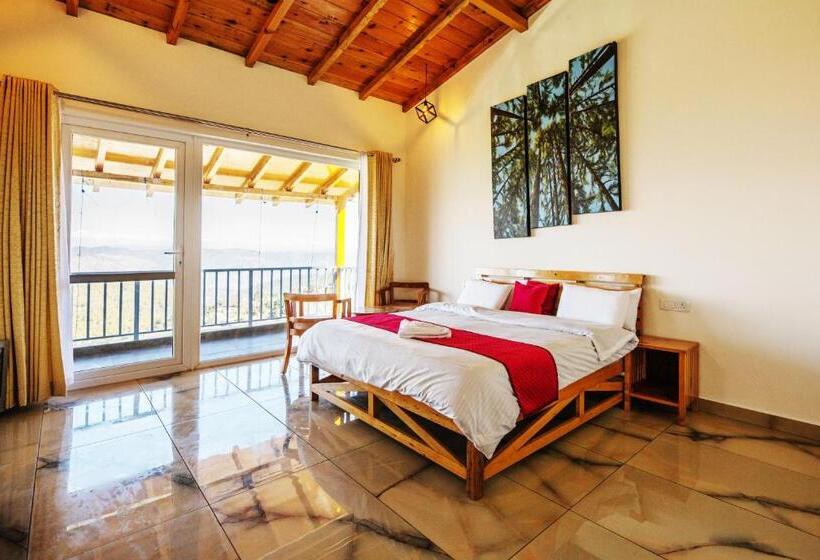 산 전망 스위트, Shree Parijat Resort At Mukteshwar Hill Station With Himalayan View