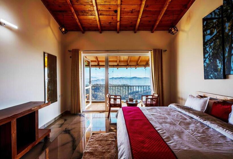 Suíte Vista Montanha, Shree Parijat Resort At Mukteshwar Hill Station With Himalayan View