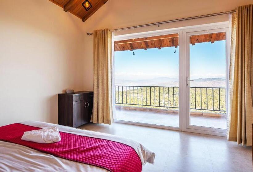 산 전망 스위트, Shree Parijat Resort At Mukteshwar Hill Station With Himalayan View