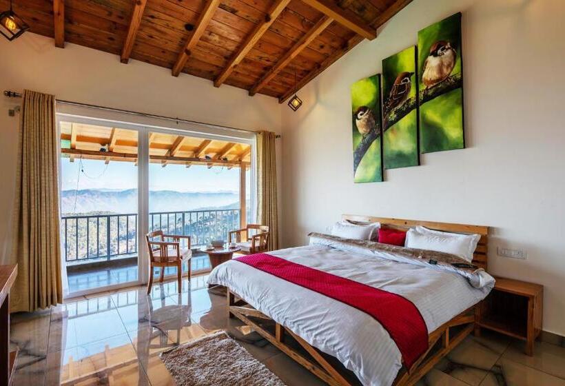 Suíte Vista Montanha, Shree Parijat Resort At Mukteshwar Hill Station With Himalayan View