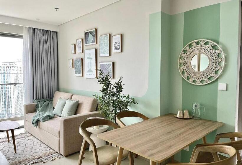 آپارتمان 1 خوابه با بالکن, The Song Luxury Apartment By Lisa House