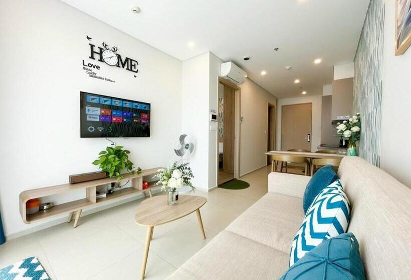 آپارتمان 1 خوابه با بالکن, The Song Luxury Apartment By Lisa House