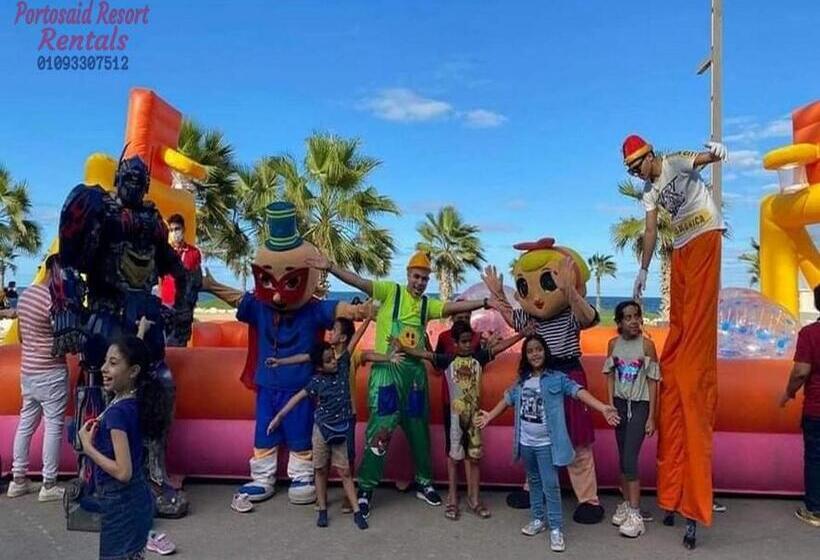 آپارتمان 1 خوابه با چشم‌انداز دریا, شاليهات فندقيه بورتوسعيد