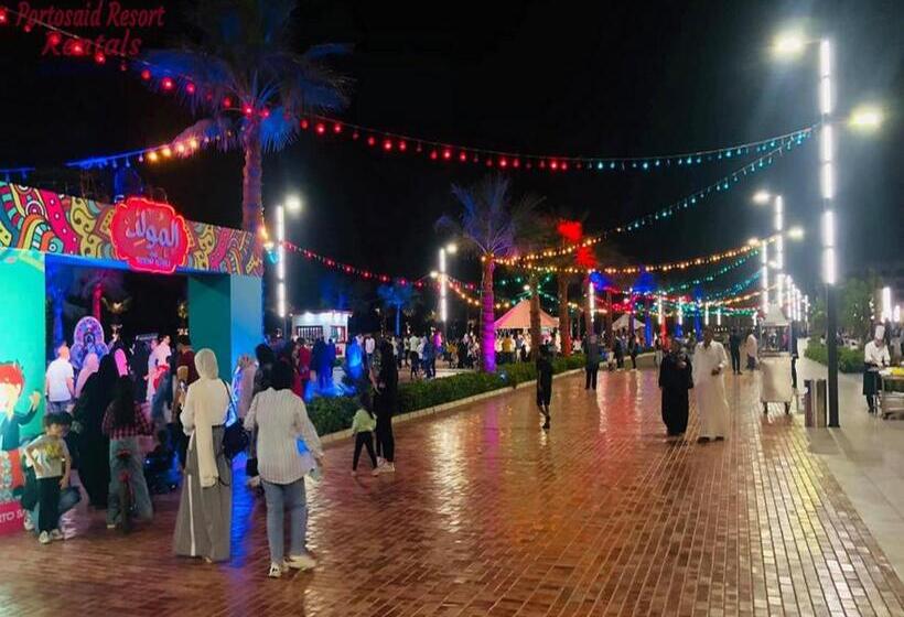 آپارتمان 1 خوابه با چشم‌انداز باغ, شاليهات فندقيه بورتوسعيد