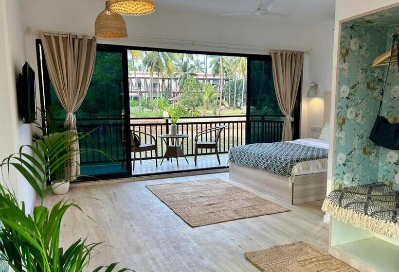 חדר דלוקס עם מרפסת, Riverside Luxe Living