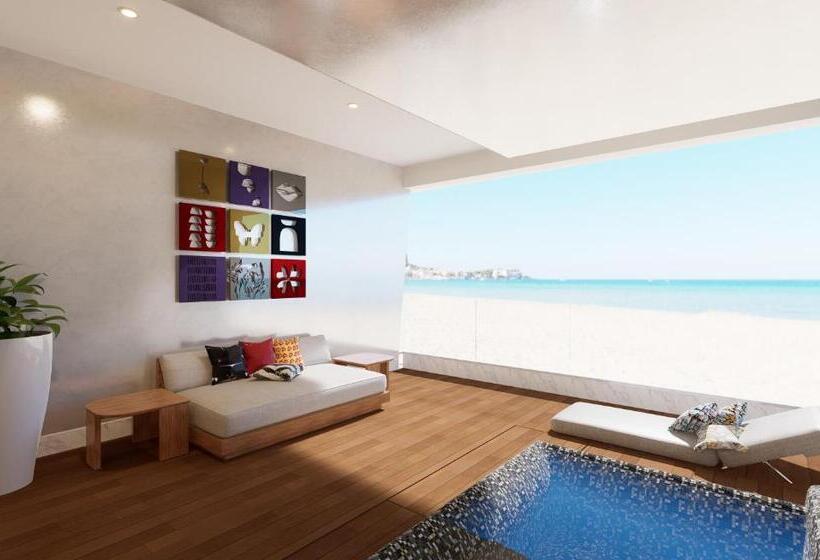 מיטת קינג בסוויטה, Mousai Cancun Adults Only