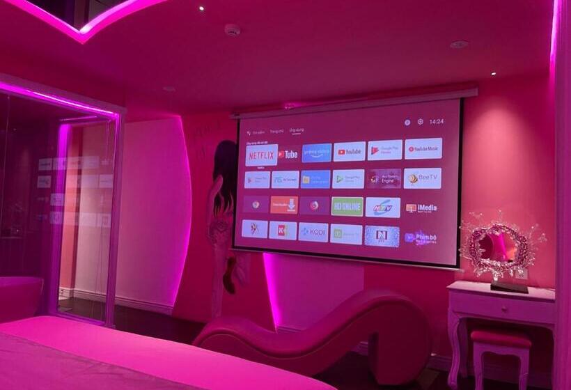 اتاق سوپریور با تخت بزرگ, Chiic House 2   Khách Sạn Tình Yêu