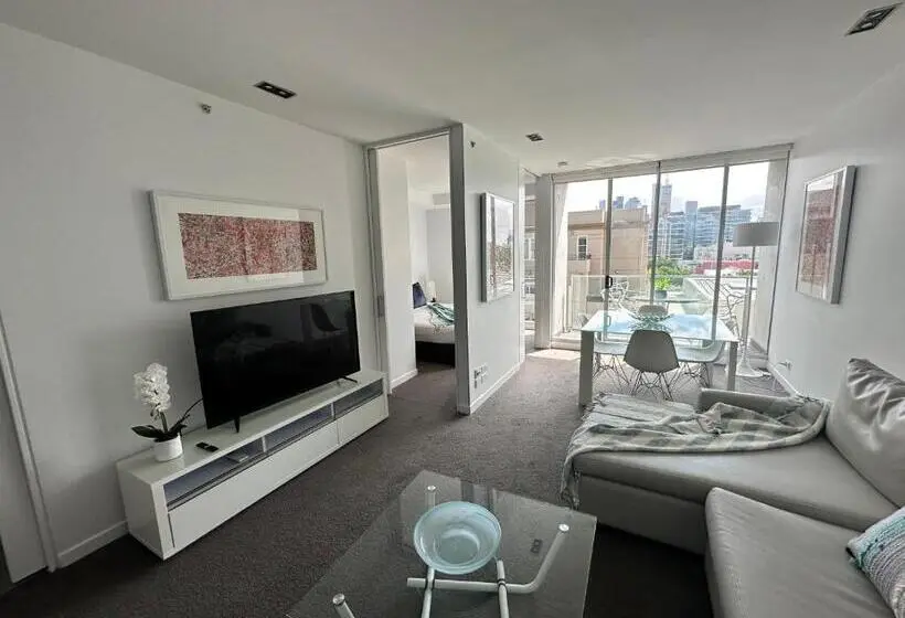 Deluxe-huoneisto 1 Makuuhuone, Adele Apartment Hotel East Melbourne