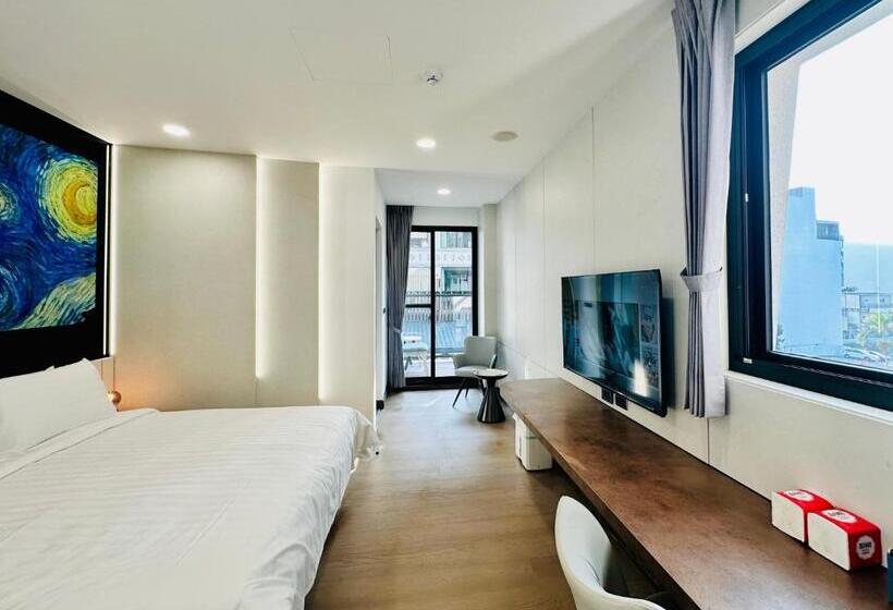 اتاق استاندارد با چشم‌انداز شهر, 水秀一方sun Moon Lakeside Boutique