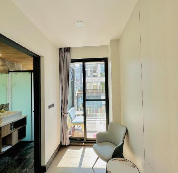 اتاق استاندارد با چشم‌انداز شهر, 水秀一方sun Moon Lakeside Boutique