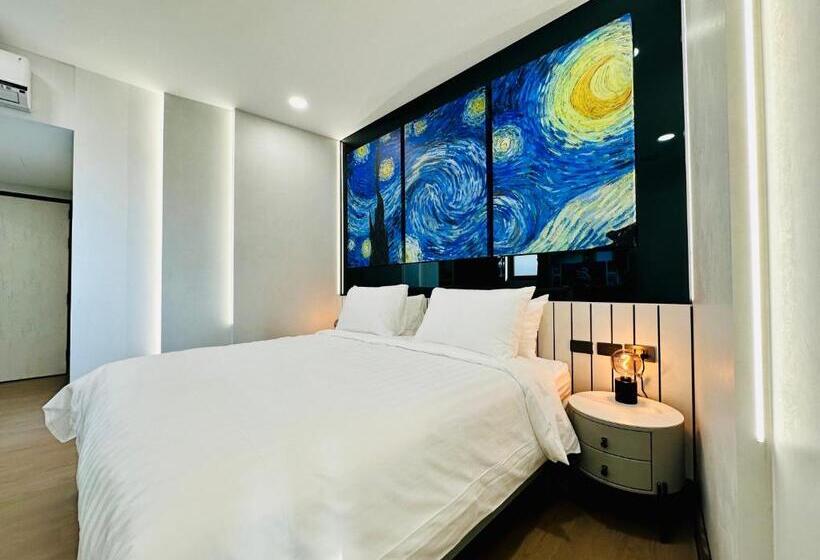 اتاق استاندارد با چشم‌انداز شهر, 水秀一方sun Moon Lakeside Boutique