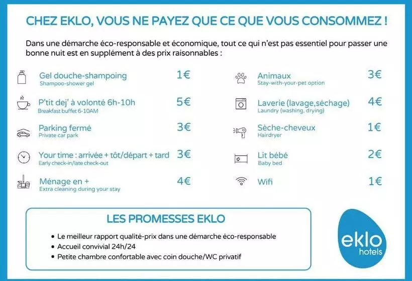 ファミリールーム, Eklo Hotels Le Mans