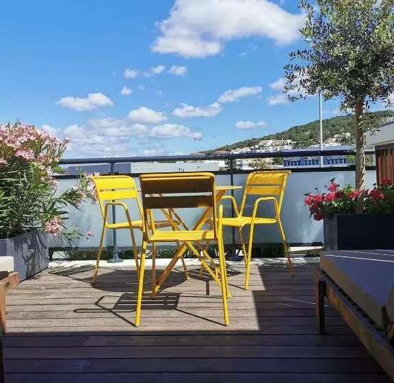 テラス付スタンダードルーム, Hôtel De La Plage