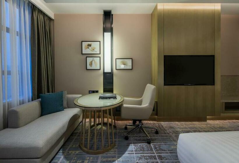 חדר דחוקס עם מיטת קינג, Chengdu Marriott Hotel Financial Centre