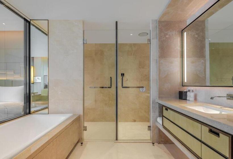 חדר דחוקס עם מיטת קינג, Chengdu Marriott Hotel Financial Centre