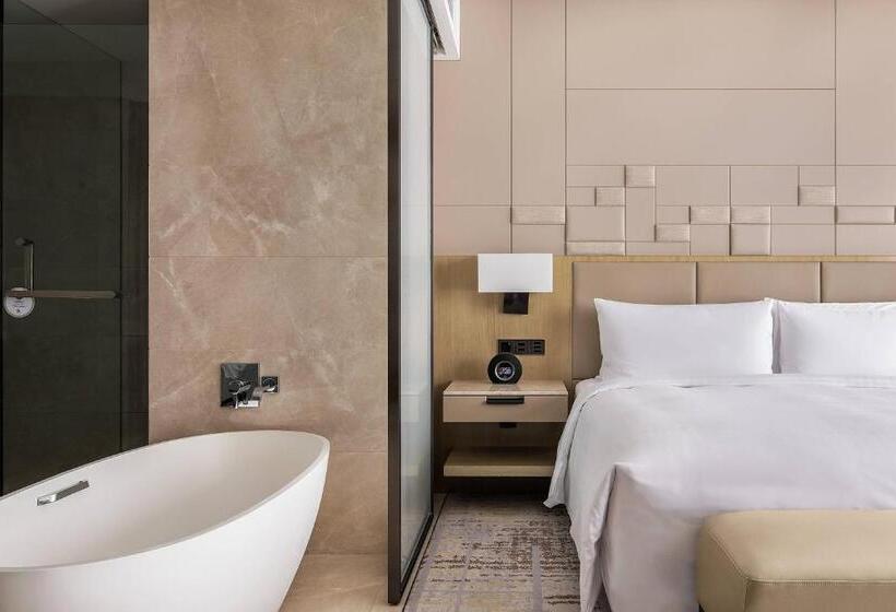 キングサイズベッドのエクゼクティブルーム, Chengdu Marriott Hotel Financial Centre