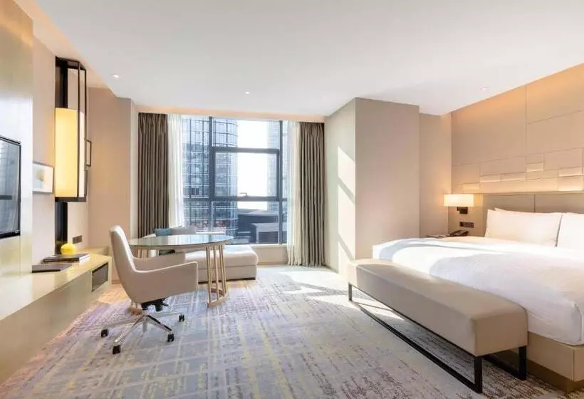 キングサイズベッドのクラシックルーム, Chengdu Marriott Hotel Financial Centre