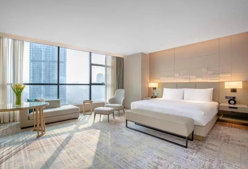 キングサイズベッドのクラシックルーム, Chengdu Marriott Hotel Financial Centre