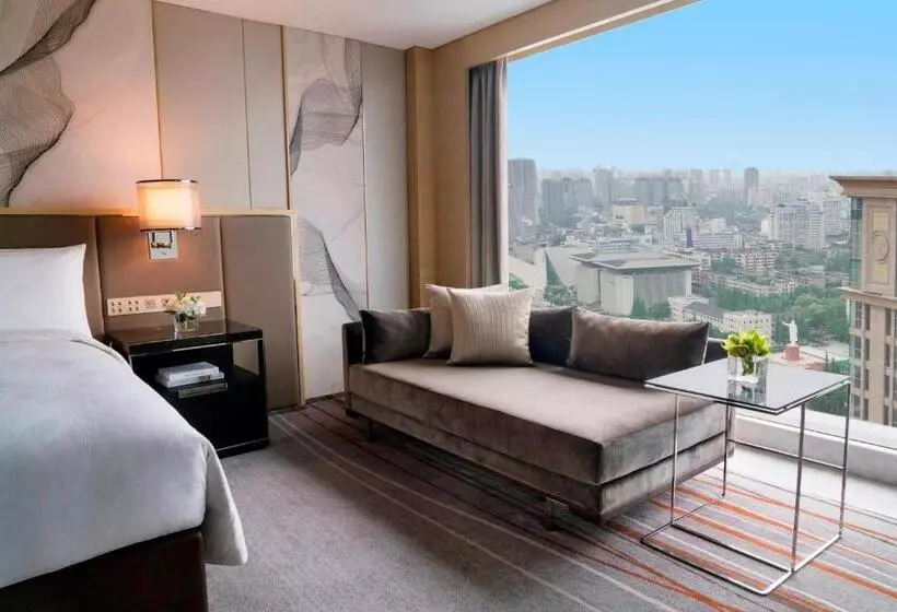 キングサイズベッドのデラックスルーム, Jw Marriott Hotel Chengdu