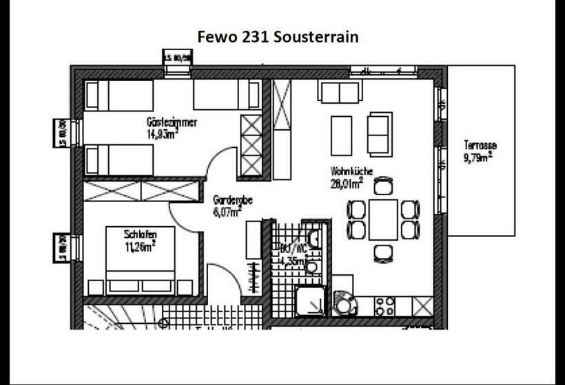 Апартаменты 2 Спальни, Gastehaus Und Fewo Lamm Garni