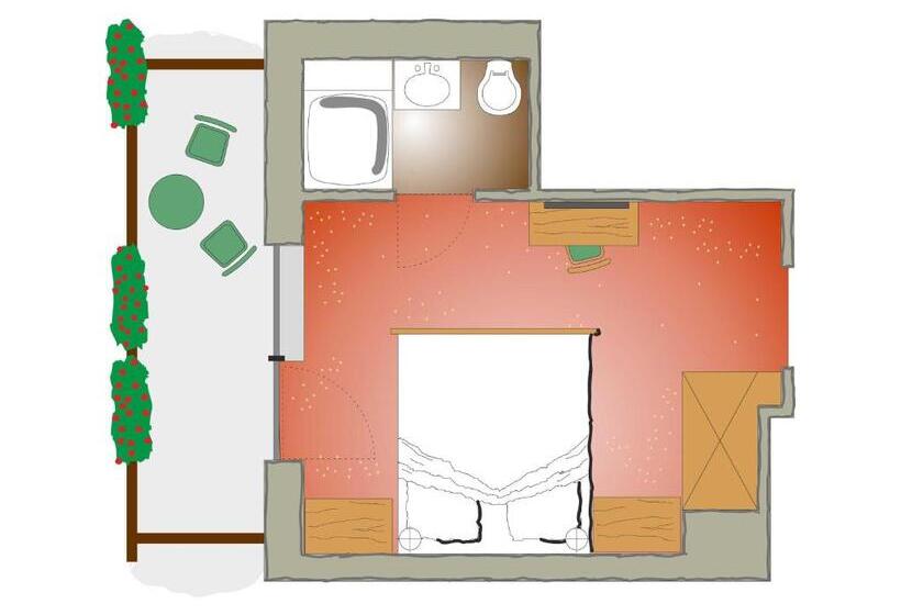 Номер Basic, Landhotel Berghof