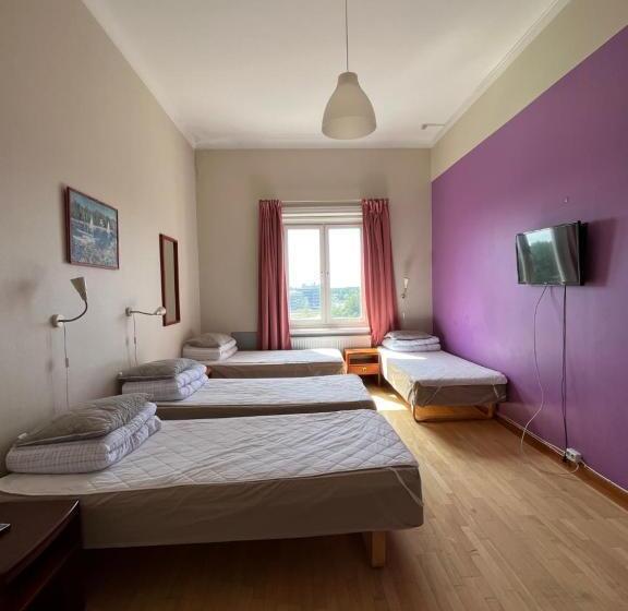 스탠다드 4인용 룸 공용 욕실, Carlstad Sport Hostel