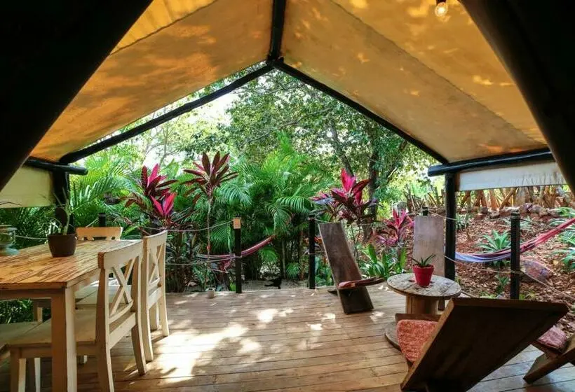 デラックスの４人部屋, Glamping Hotel Flor Y Bambu