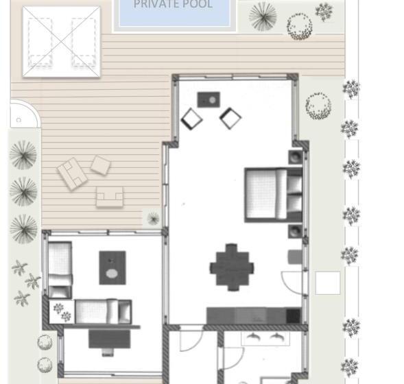 ویلای یک اتاق خوابه با استخر شنا, La Playa