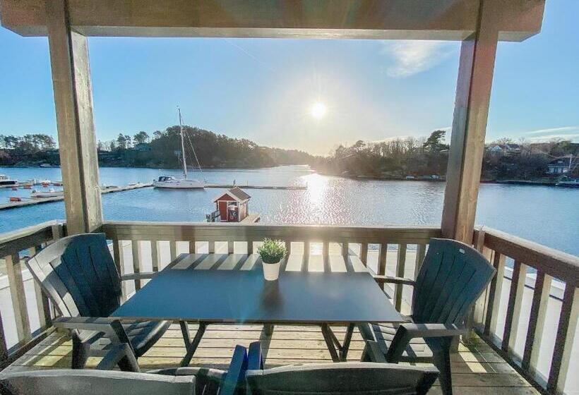 带2个卧室带海景的公寓, Tregde Ferie