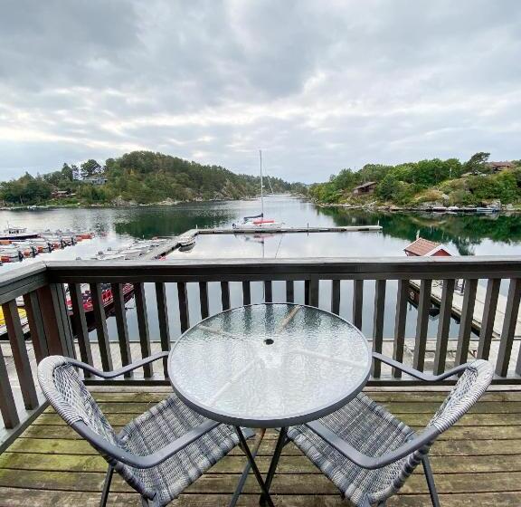 Апартаменты 1 Спальня Вид на Море, Tregde Ferie