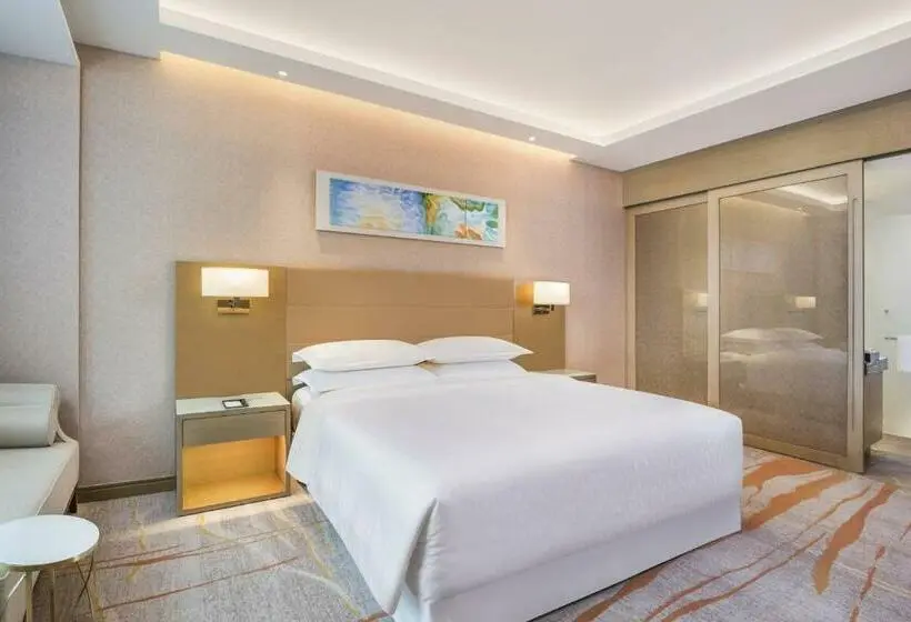 Deluxe-huone King-vuode Näköala, Sheraton Qingdao West Coast