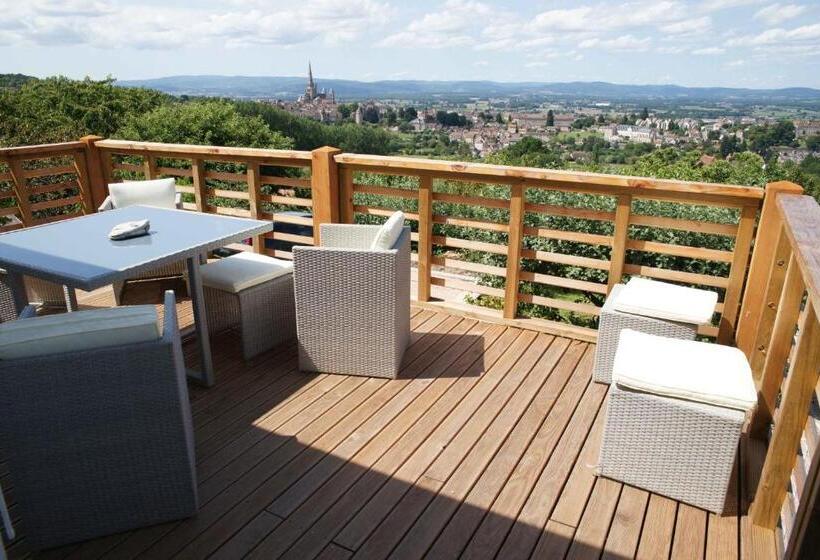 이코노미 룸 공용욕실, Chambres D Hotes à Autun