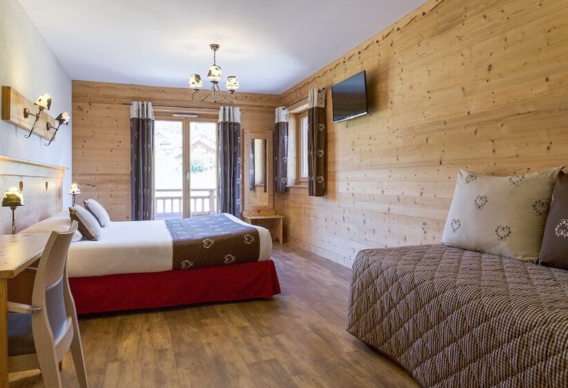 标准三人间, Chalet Hôtel Le Beausoleil, The Originals Relais