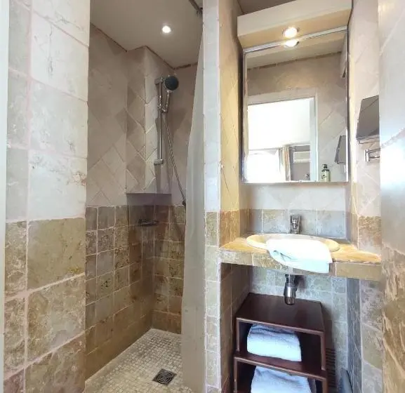 シングルデラックスルーム, Les Galets Hôtel Et B&b