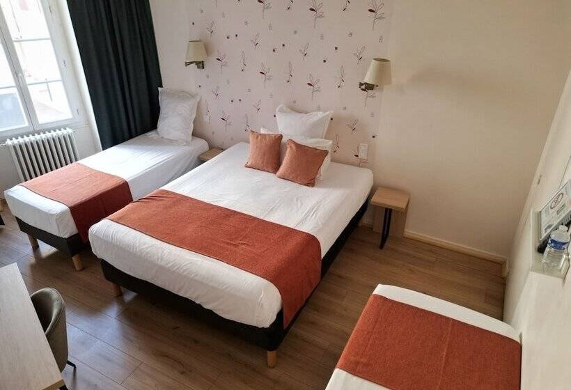 Четырехместный Номер Стандарт, Contact Hôtel Les Platanes Villeneuve Sur Lot Centre