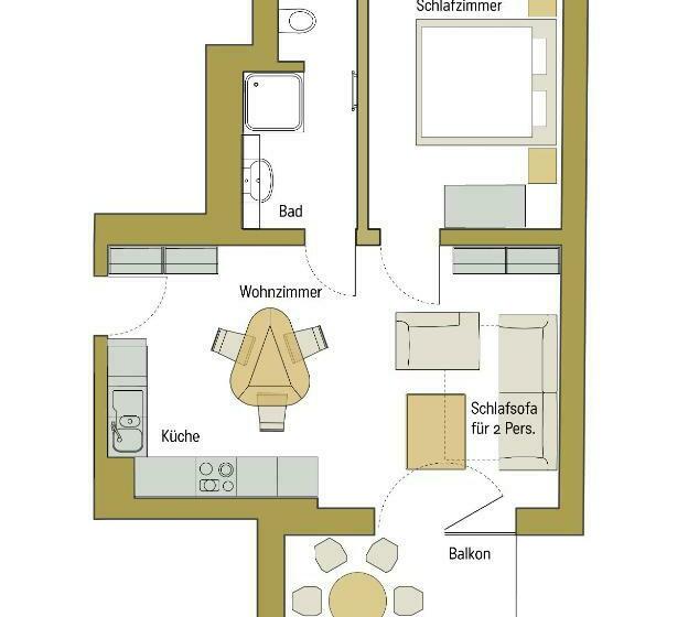 带1个卧室的公寓, Familienhotel Weimar Mit Ferienwohnungen