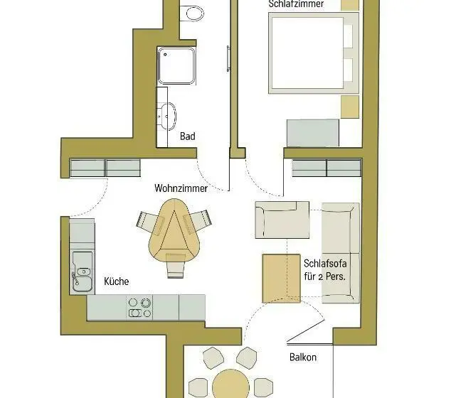 １ベッドルームアパートメント, Familienhotel Weimar Mit Ferienwohnungen